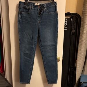 Madewell Women's Skinny Jeans in Deep Blue 30P Roadtripper